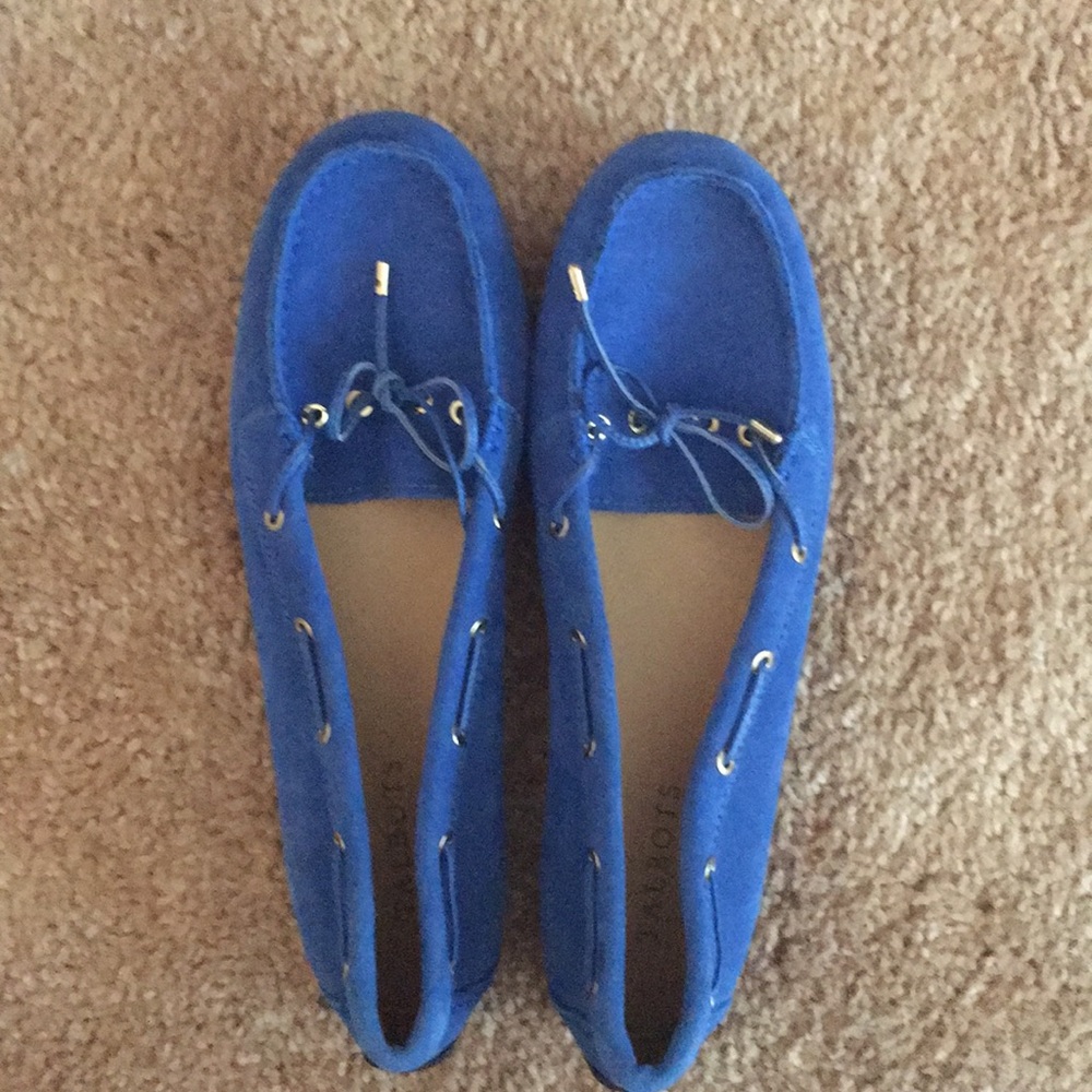 Talbots Electric Blue Suede Loafers